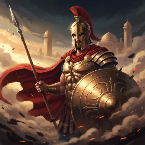 Achilles — Greek card