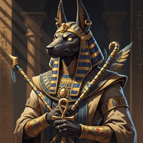 Anubis — Egyptian card