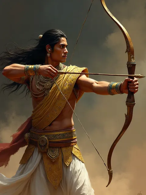 Arjuna — Epics of Bharat card