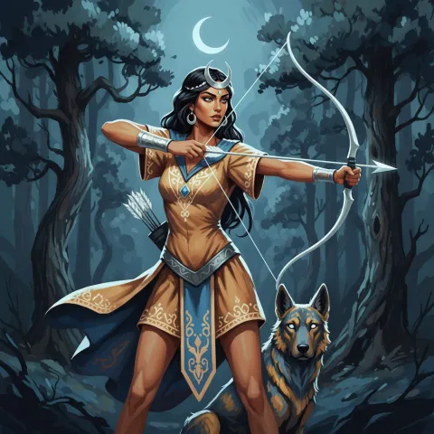 Artemis — Greek card