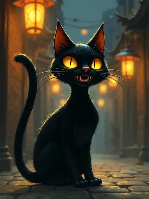 Bakeneko — Japanese card