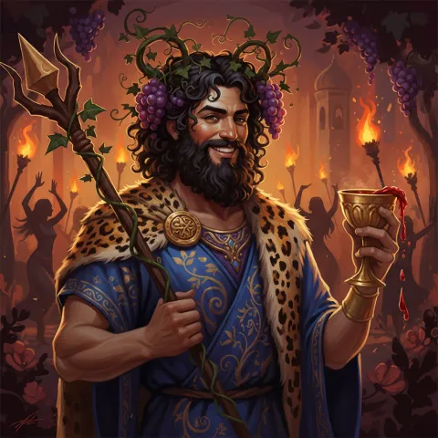 Dionysus — Greek card
