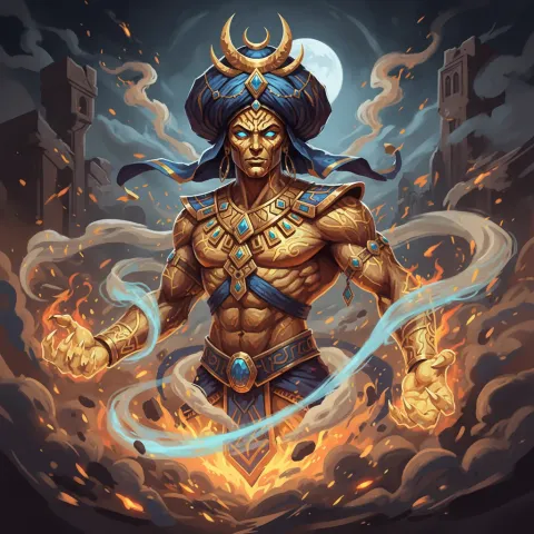 Djinn — Persian & Arabian card
