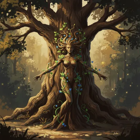 Dryad — Greek card