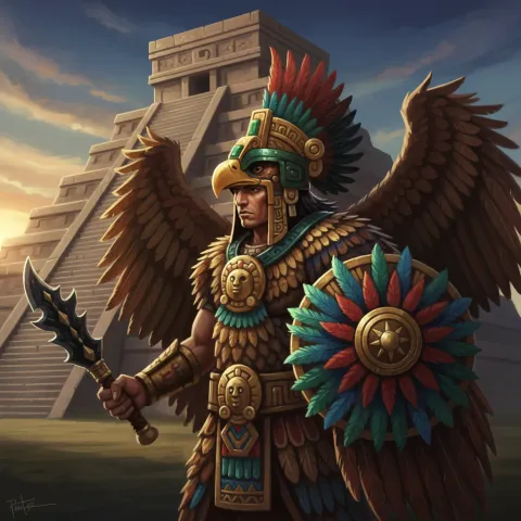 Eagle Warrior — Aztec card