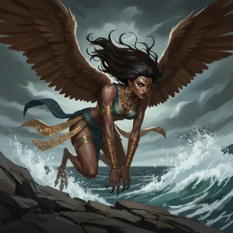 Harpy — Greek card