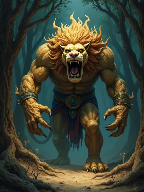 Humbaba — Persian & Arabian card