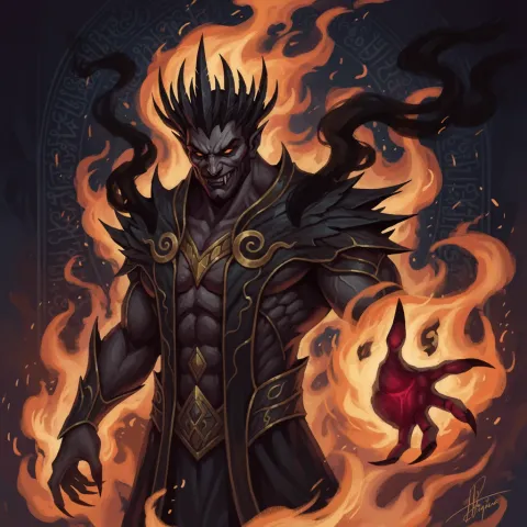 Iblis — Persian & Arabian card