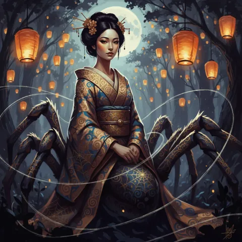 Jorogumo — Japanese card