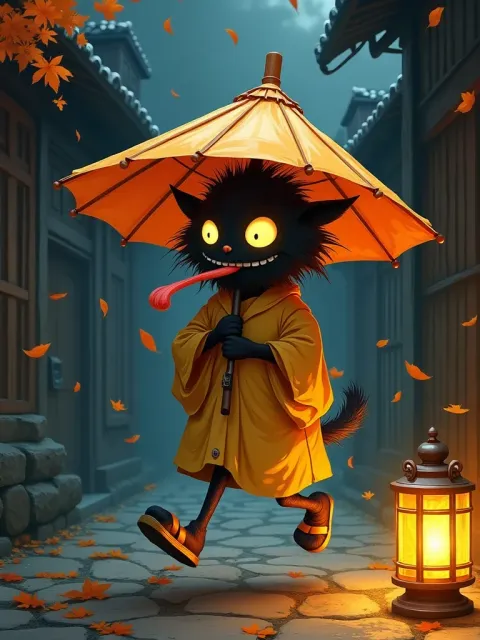Kasa-obake — Japanese card