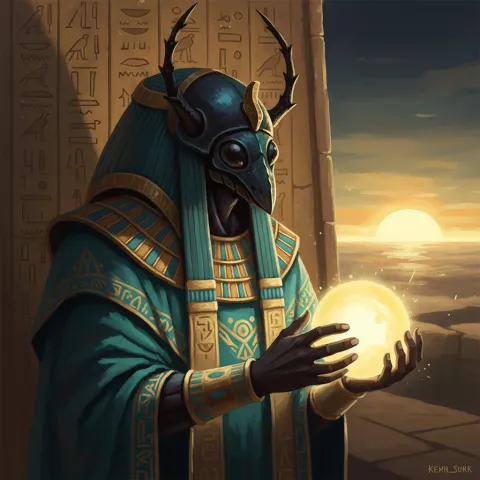 Khepri — Egyptian card