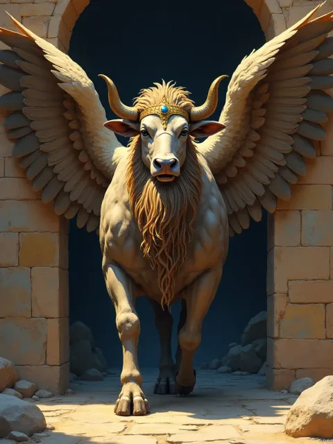 Lamassu — Persian & Arabian card