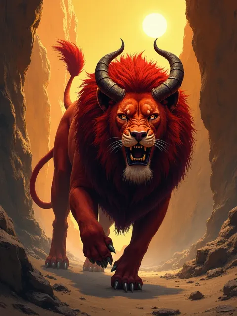 Manticore — Persian & Arabian card