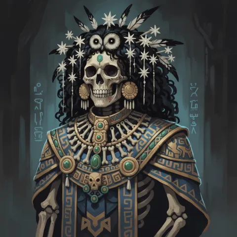 Mictlantecuhtli — Aztec card