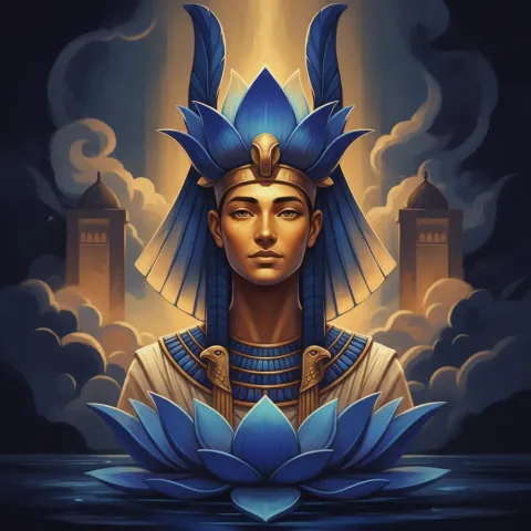 Nefertem — Egyptian card