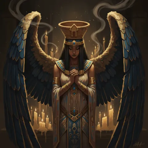 Nephthys — Egyptian card
