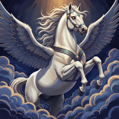Pegasus — Greek card