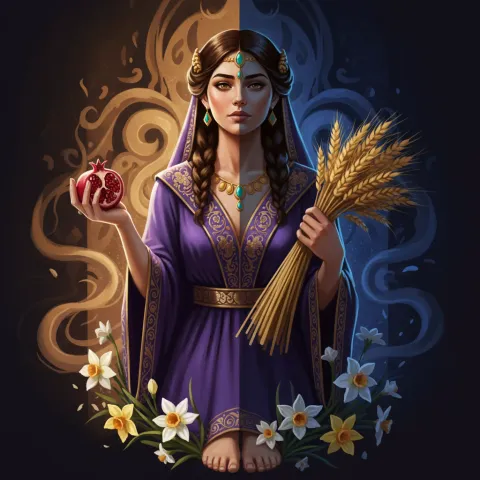 Persephone — Greek card