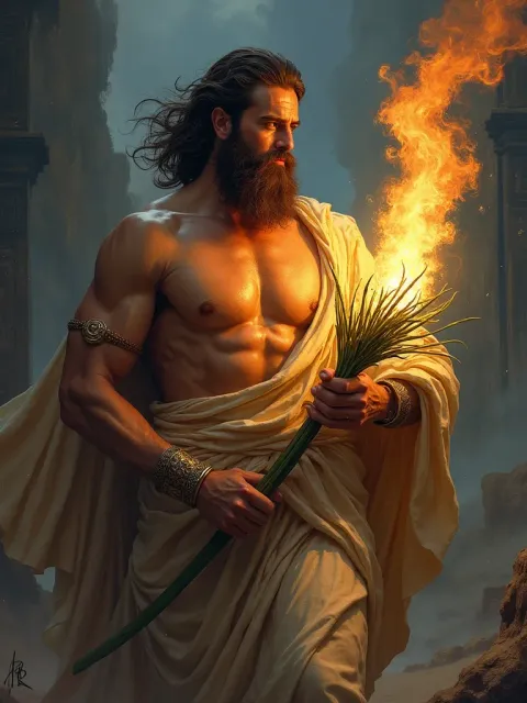 Prometheus — Greek card