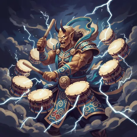 Raijin — Japanese card