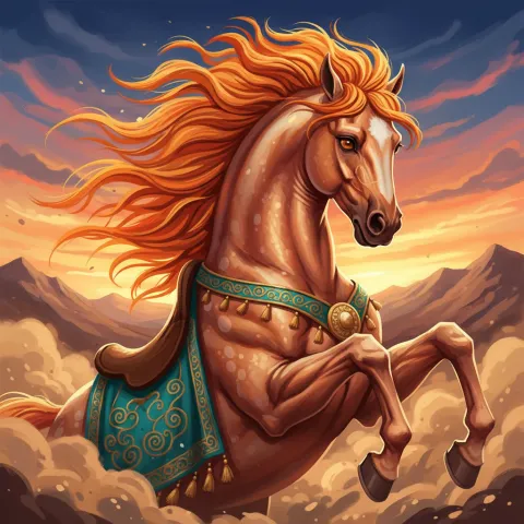 Rakhsh — Persian & Arabian card