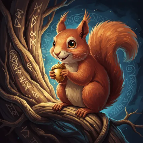 Ratatoskr — Norse card