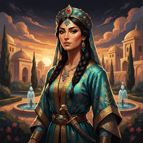 Roxana — Persian & Arabian card