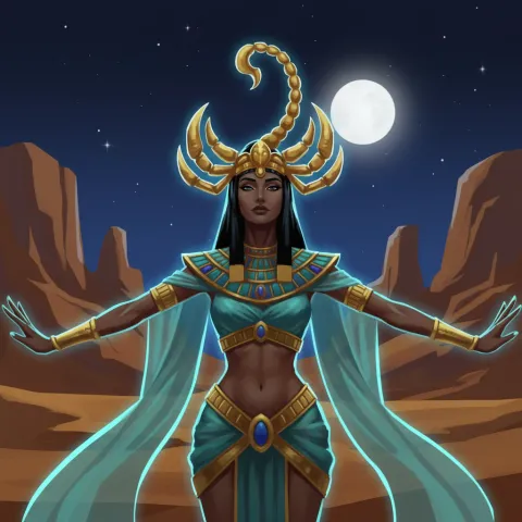 Serqet — Egyptian card
