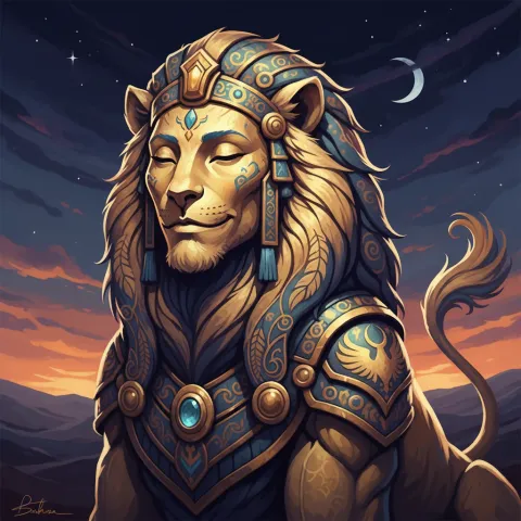Sphinx — Egyptian card