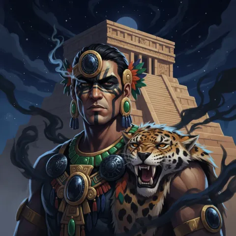 Tezcatlipoca — Aztec card