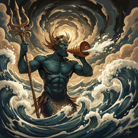 Triton — Greek card
