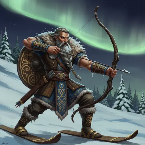 Ull — Norse card