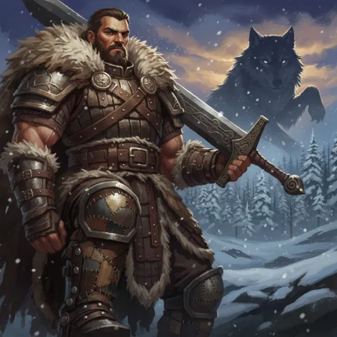 Vidar — Norse card