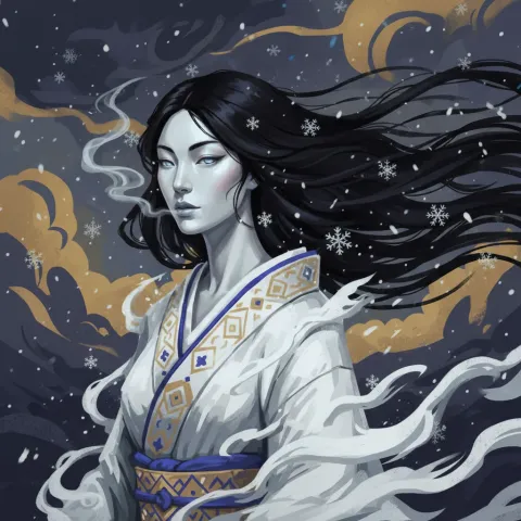 Yuki-onna — Japanese card