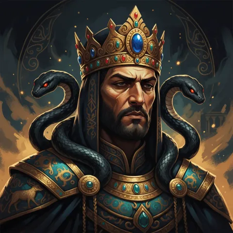 Zahhak — Persian & Arabian card